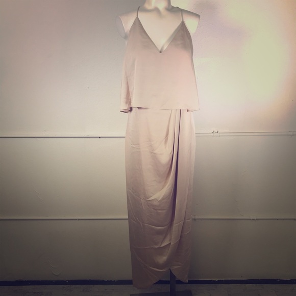 shona joy luxe frill tulip hem maxi dress